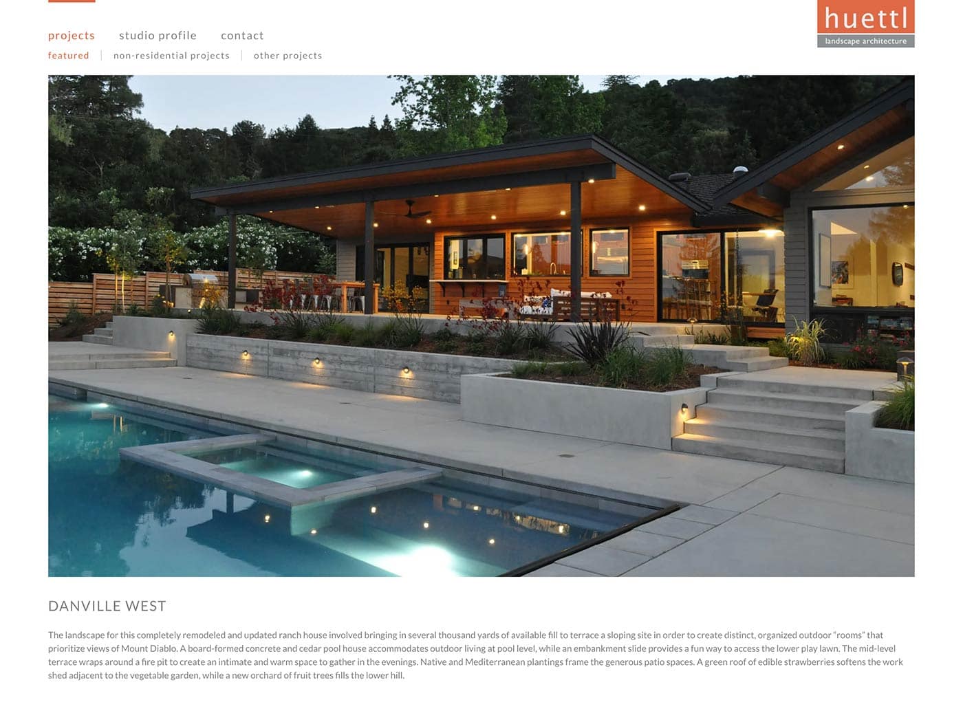 Huettl Landscape Architecture Single Project Page