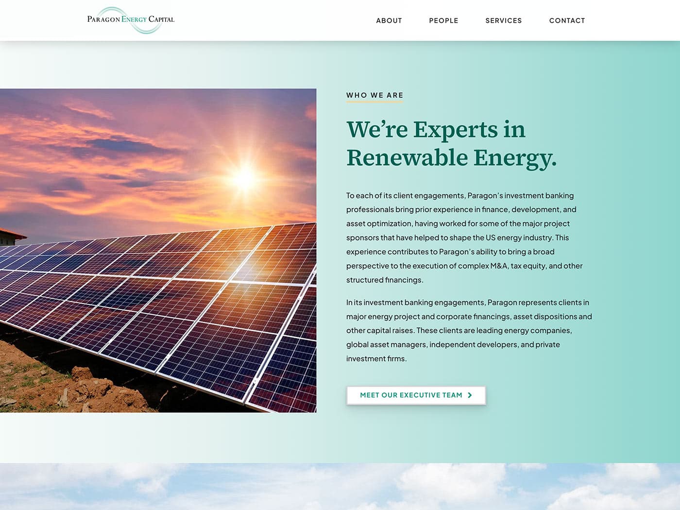 Paragon Energy Capital Homepage 2