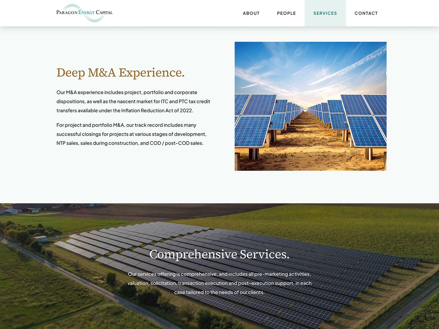 Paragon Energy Capital M&A Page