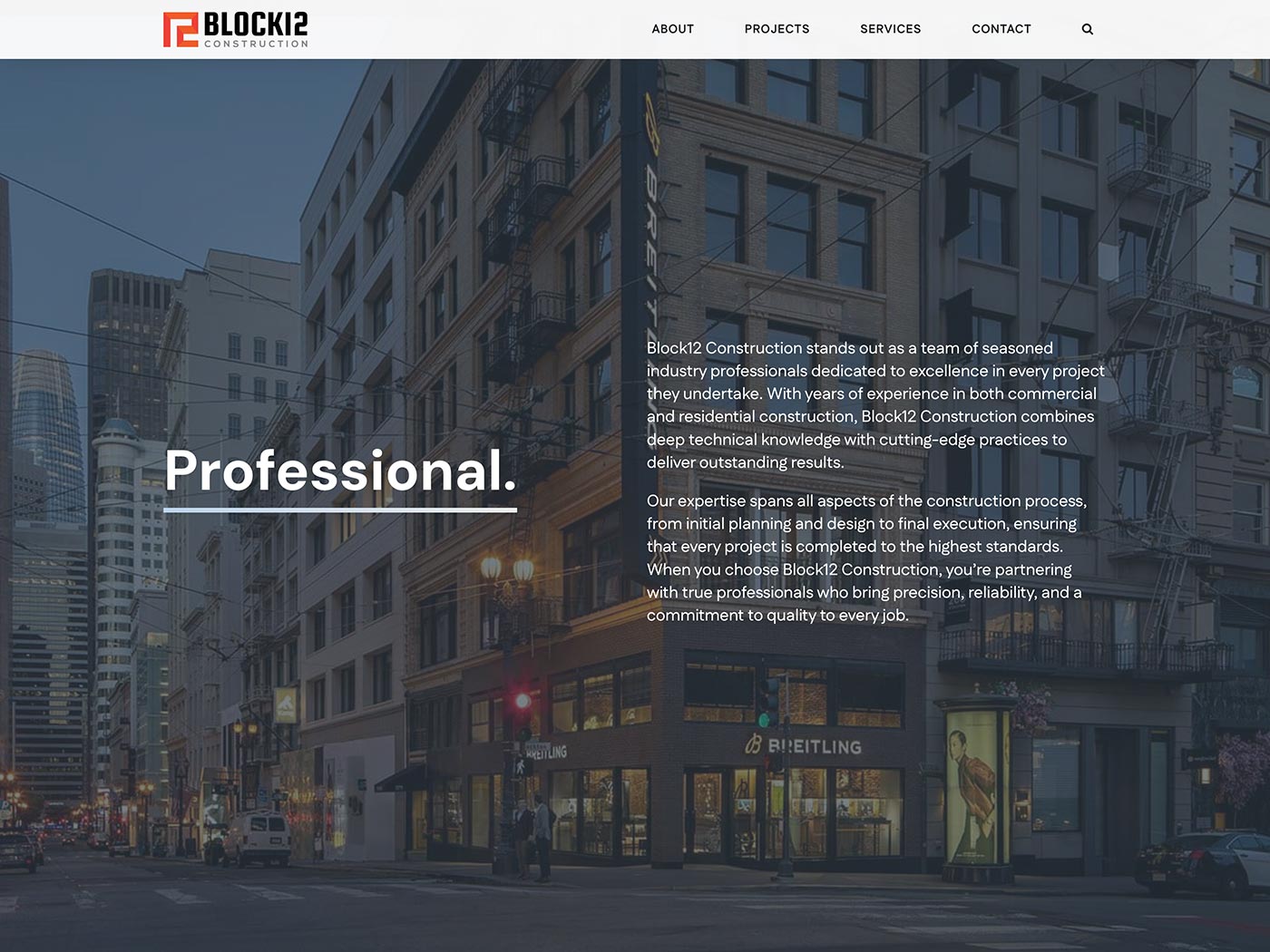 Block12 Construction Homepage 2