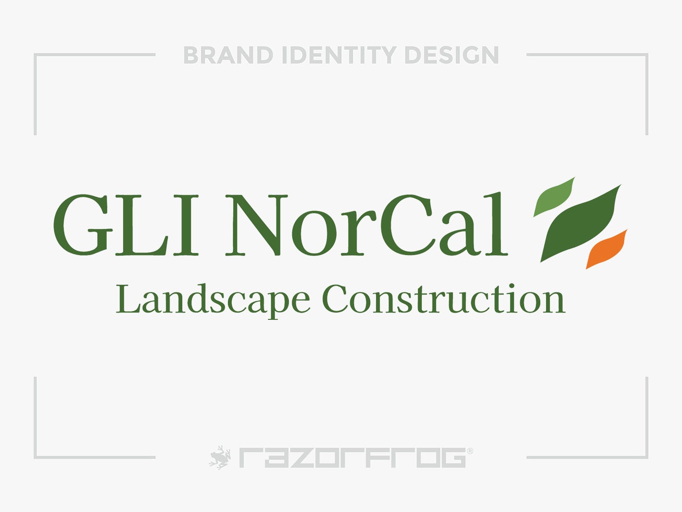 GLI NorCal Landscape Construction logo identity by Razorfrog