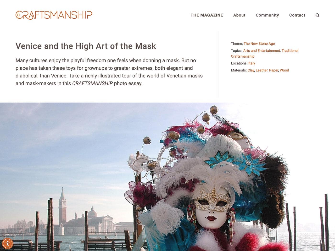 The Craftsmanship Initiative Story Post header