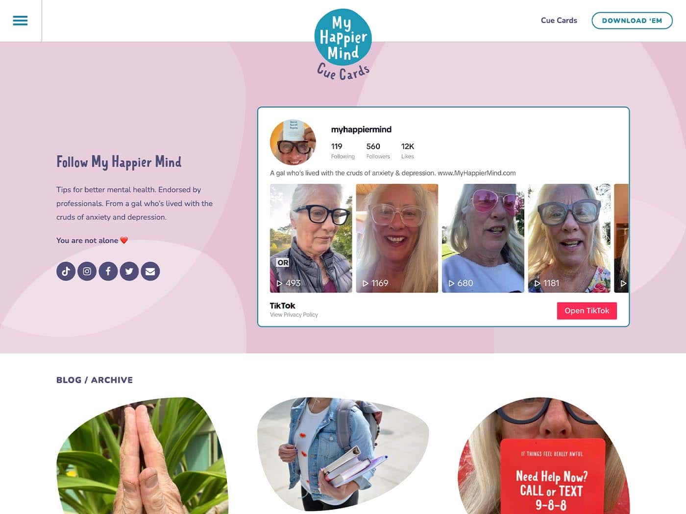 My Happier Mind Blog Page