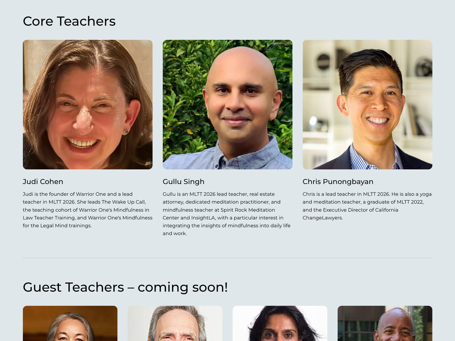 Warrior One Teachers
