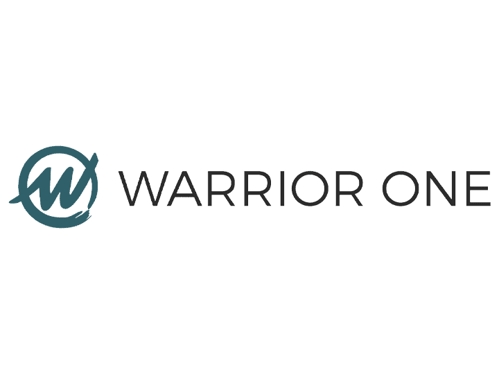Warrior One logo with a stylized "W" inside a circular design to the left of the words "WARRIOR ONE" in uppercase black letters.