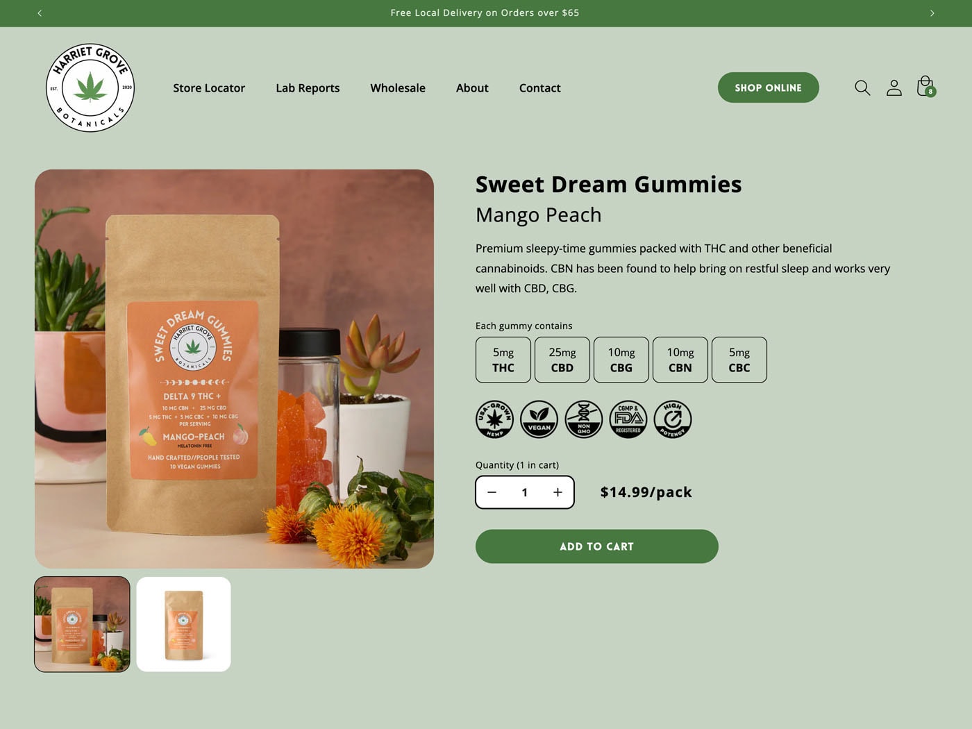 Harriet Grove Botanicals Product post