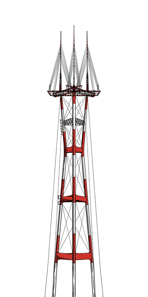 Razorfrog Sutro Tower San Francisco Day