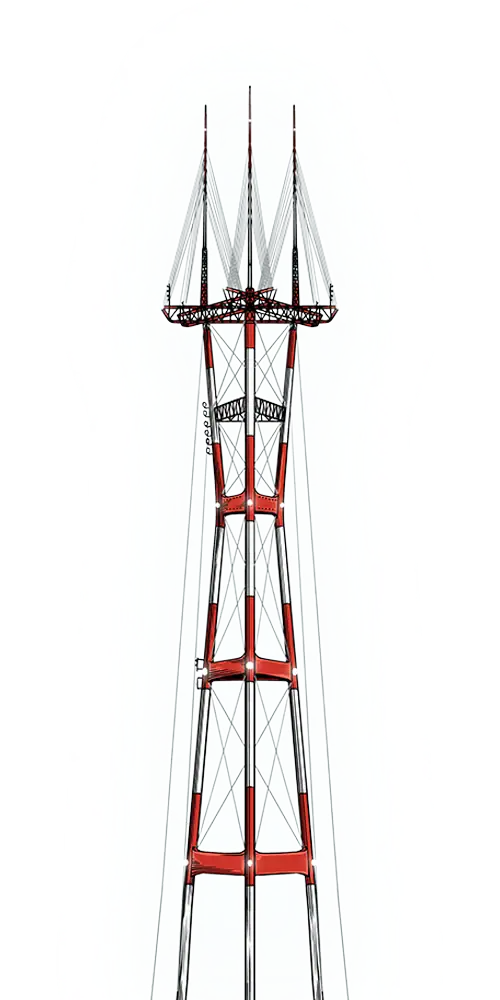 Razorfrog Sutro Tower San Francisco Night